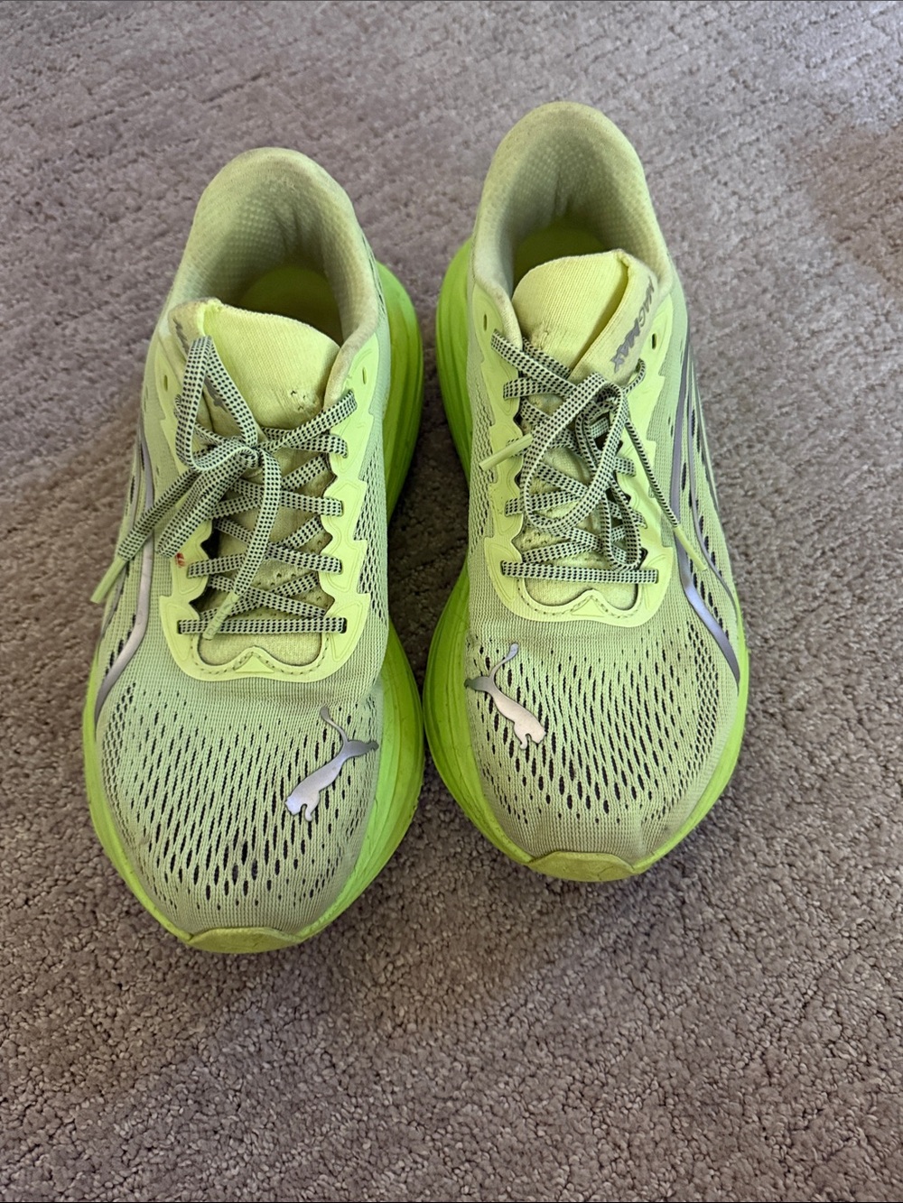 Puma Women's Neon Lime Running Sneakers
